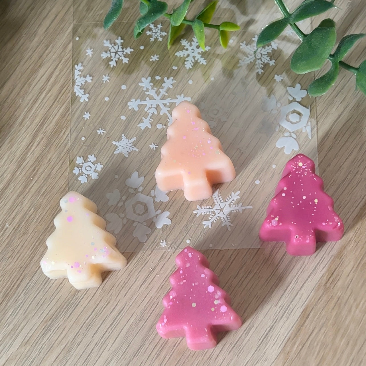 Frosted fairy trees 4pcs
