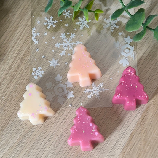 Frosted fairy trees 4pcs