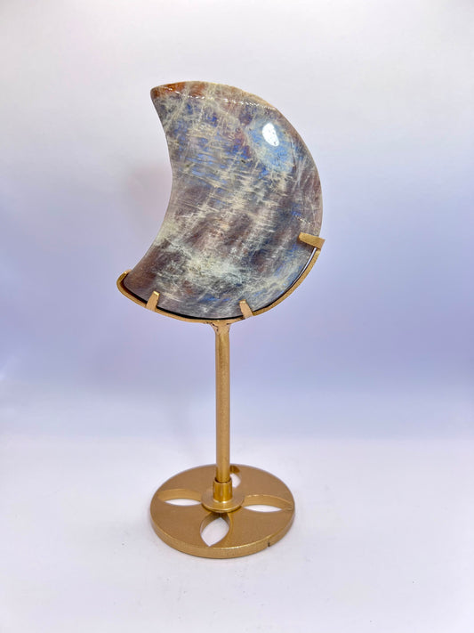 Moonstone moon on stand C