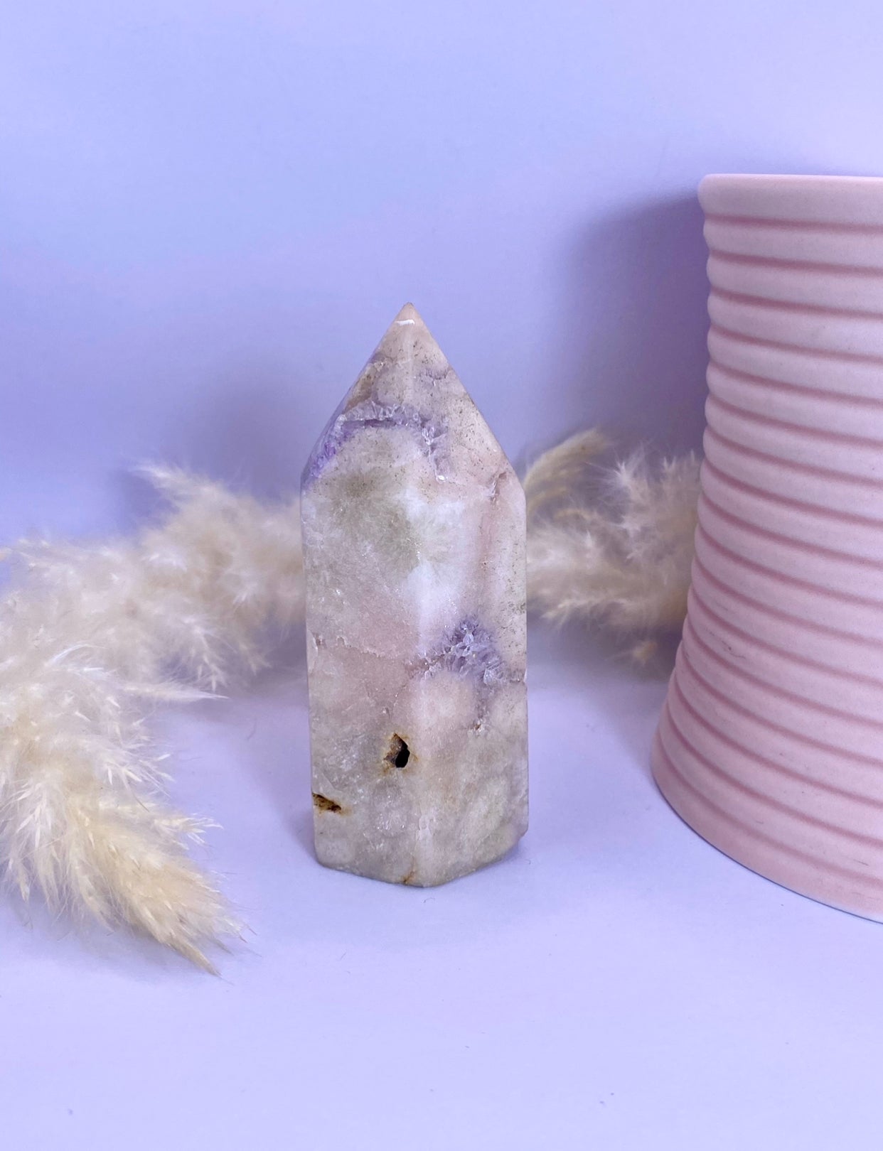 Pink Amethyst X Flower Agate