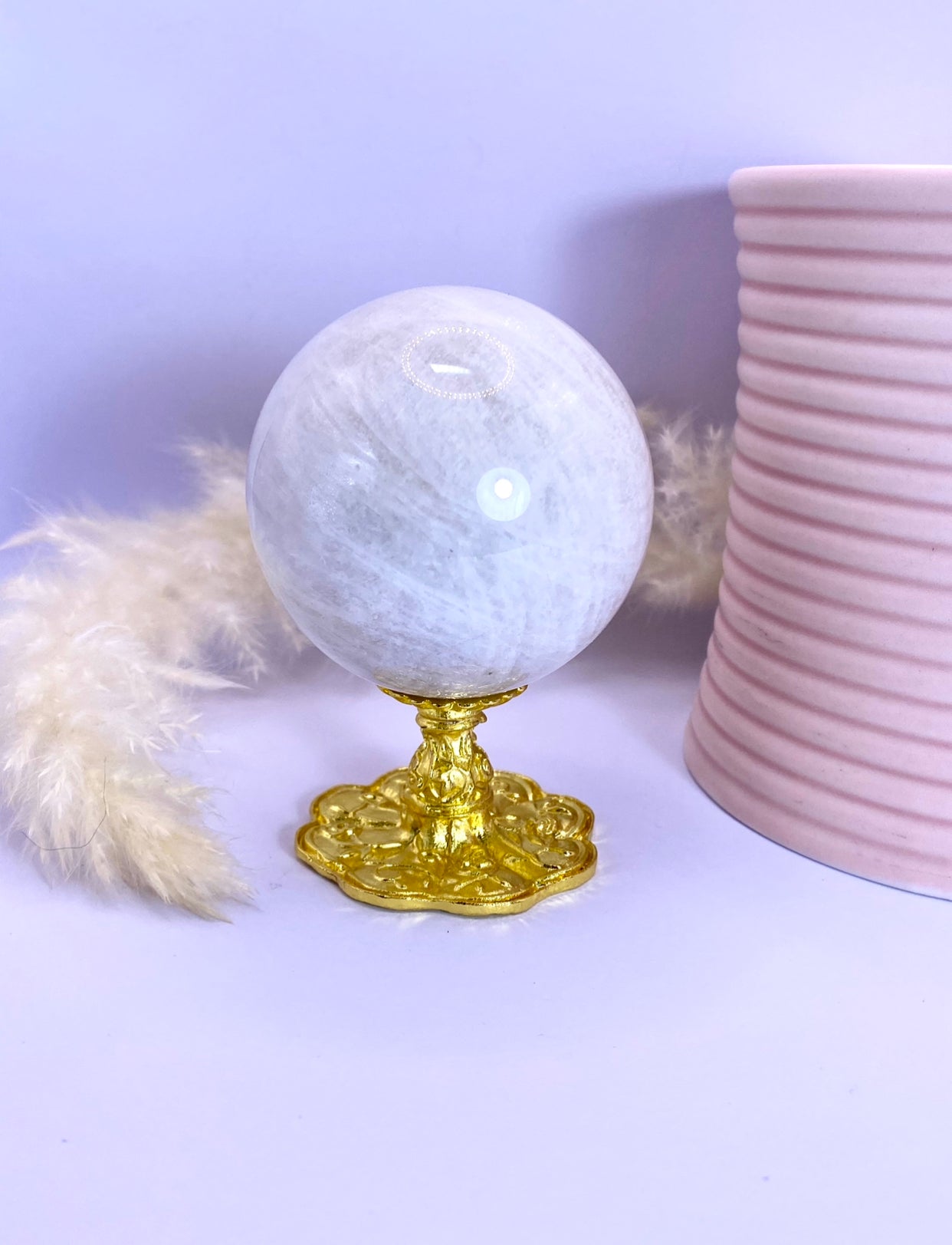 Small Ornate Sphere Stand