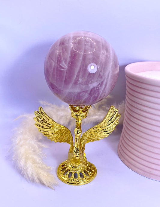 High Quality Rose Quartz Sphere