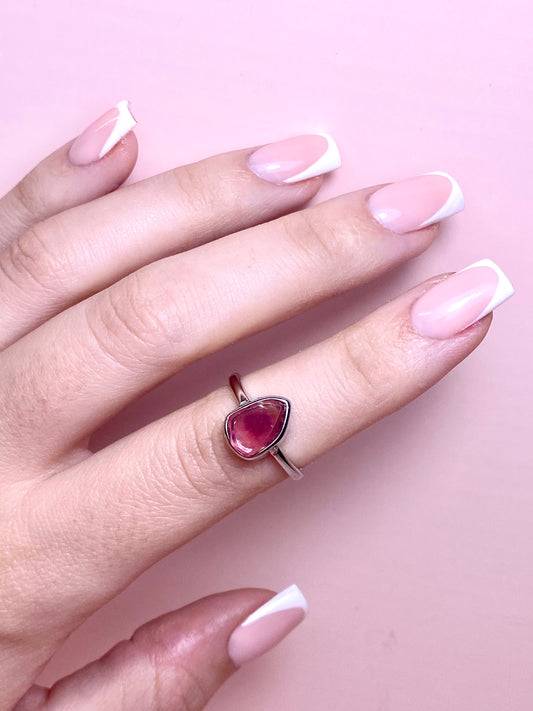 Pink Tourmaline Ring (A)