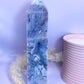 XL Pink Moss Agate Tower