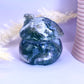 Druzy Moss Agate Mushroom Cottage