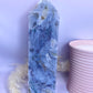 XL Pink Moss Agate Tower