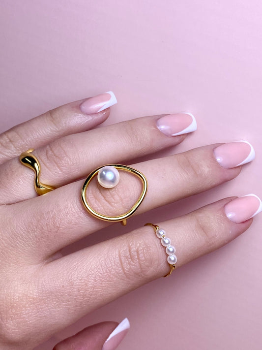 Mother Of Pearl - Gold (3PCS)